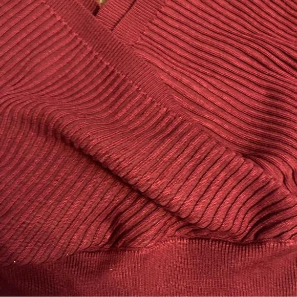 Ladies Love Tree Ribbed Criss Cross V Front and Back Cropped
Sweater - Picture 2 of 3